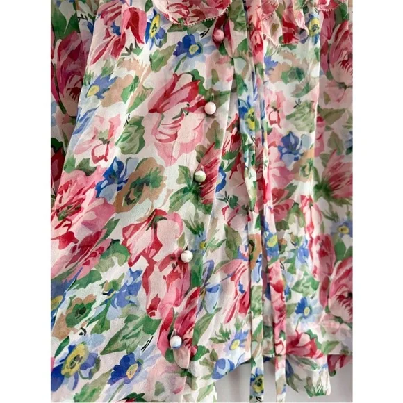 Doen Silk Solange Top in Tulip Grove - Picture 5 of 8